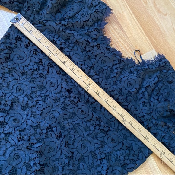 Diane Von Furstenberg Colleen Black Lace Dress - Picture 9 of 10